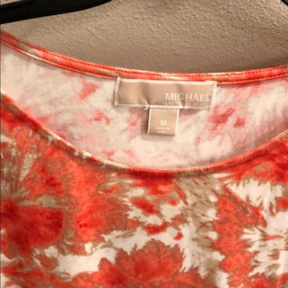 New Michael Kors asymmetric gather-shoulder tunic - Picture 2 of 8